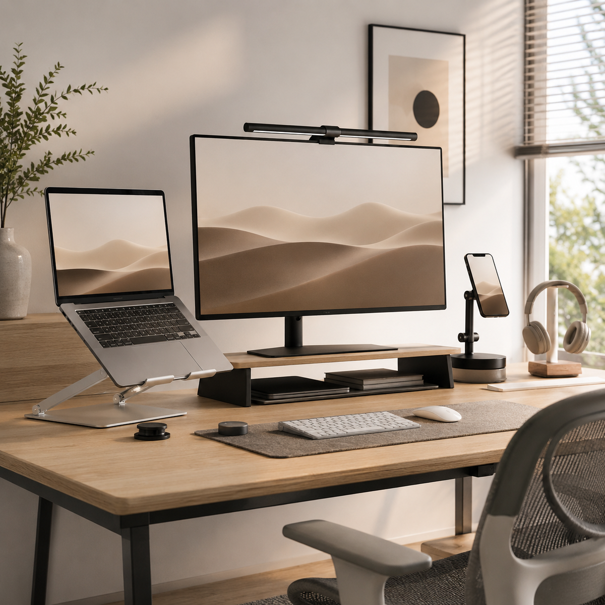 LAPTOP & MONITOR SETUP