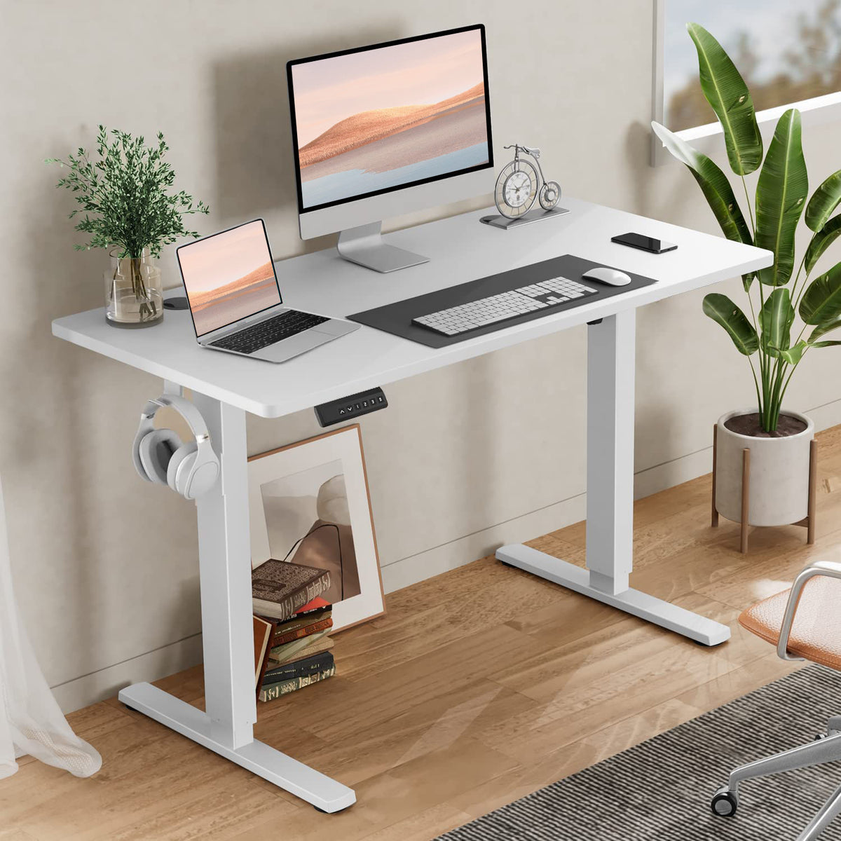 Height Adjustable Standing Desk – Ergonomic Office Table – Black40x24