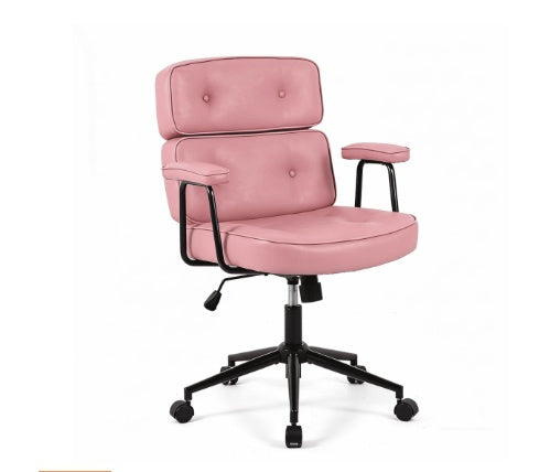 Ergonomic Office Chair with Lumbar Support & Adjustable Height – Pink