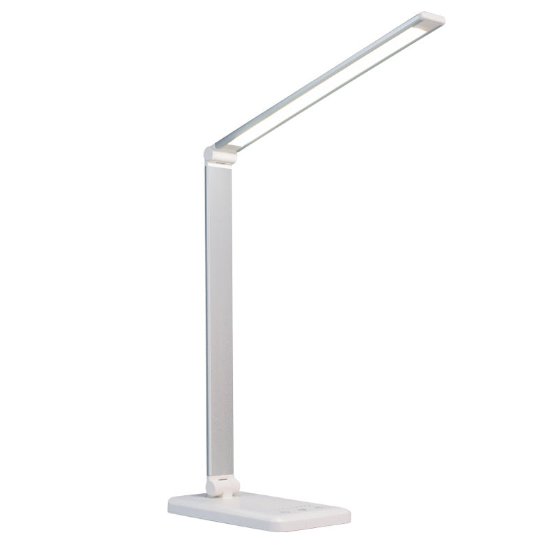 Smart Touch LED Desk Lamp – Dimmable Eye-Care Folding Light – Pink, Plug in 5 level dimming USB