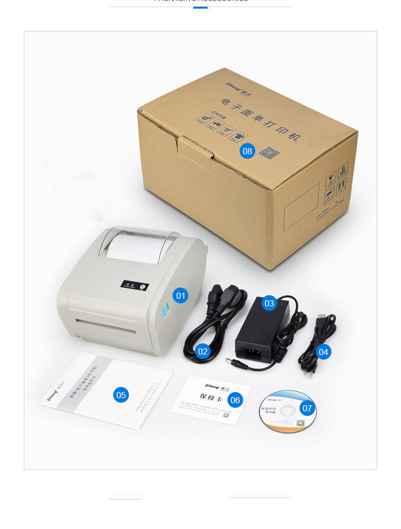4x6 Direct Thermal Shipping Labels Printer – Black2, AU