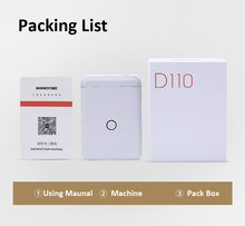 Mini Bluetooth Thermal Label Printer – Portable Sticker Maker – B, USB