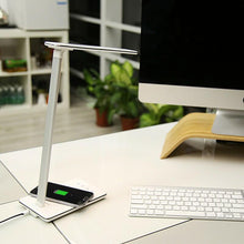 Wireless Charging Desk Lamp – LED Office Night Light – Black, USB