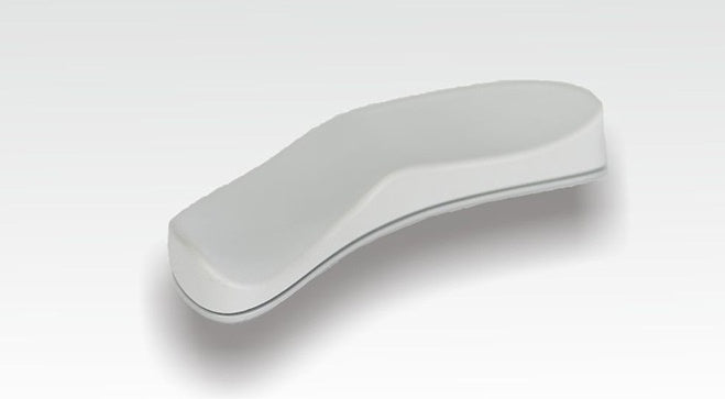 Ergonomic Silicone Mouse Pad with Non-Slip Wrist Rest – Silver left hand