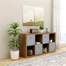 2 X 4 Cube Bookshelf Bookshelves For Home, Office, Walnut Color – alternate product view