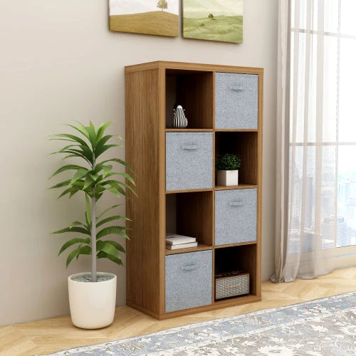 2 X 4 Cube Bookshelf Bookshelves For Home, Office, Walnut Color – Walnut color
