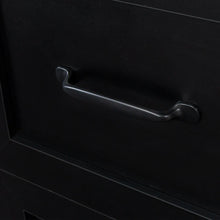 Home Office Computer Desk With Hutch, Antiqued Black Finish – alternate product view