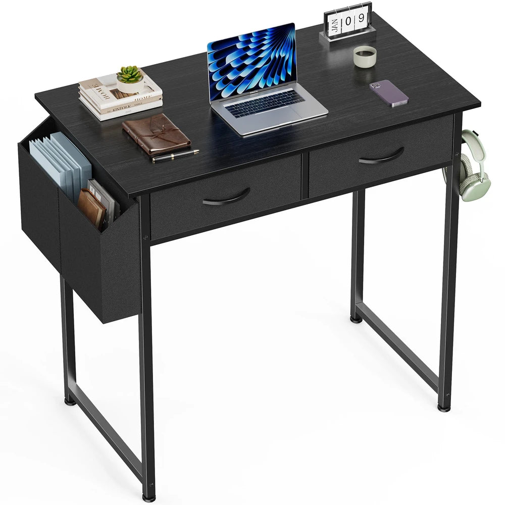 Small Home Office Bedroom Writing Learning Computer Desk – Black32 Inches