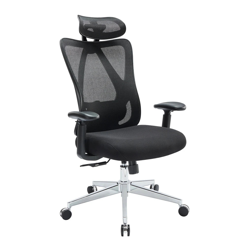 Ergonomic Office Chair with Adjustable Support – Black