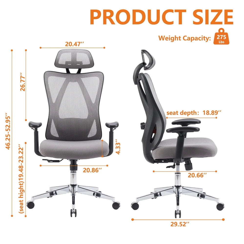Ergonomic Office Chair with Adjustable Support – alternate product view