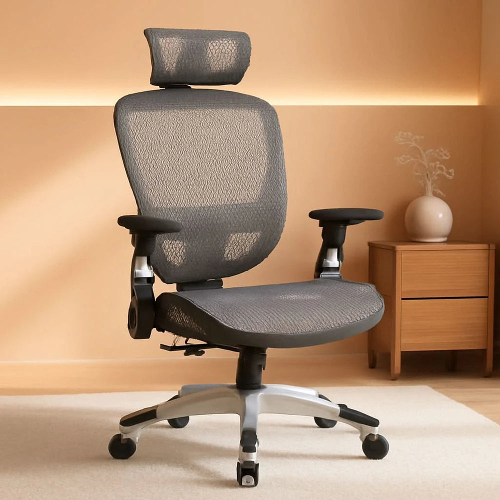 Hyken Ergonomic Mesh Swivel Task Chair Adjustable Black Office Chair – alternate product view