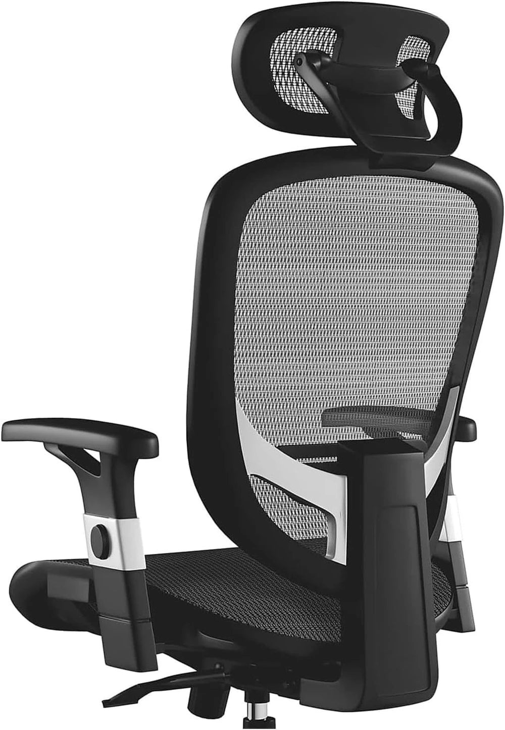 Hyken Ergonomic Mesh Swivel Task Chair Adjustable Black Office Chair – alternate product view
