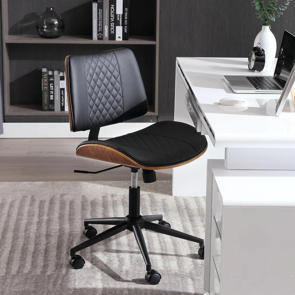 Office Chair Black 360 Swivel Ergonomic Desk Chair – alternate product view
