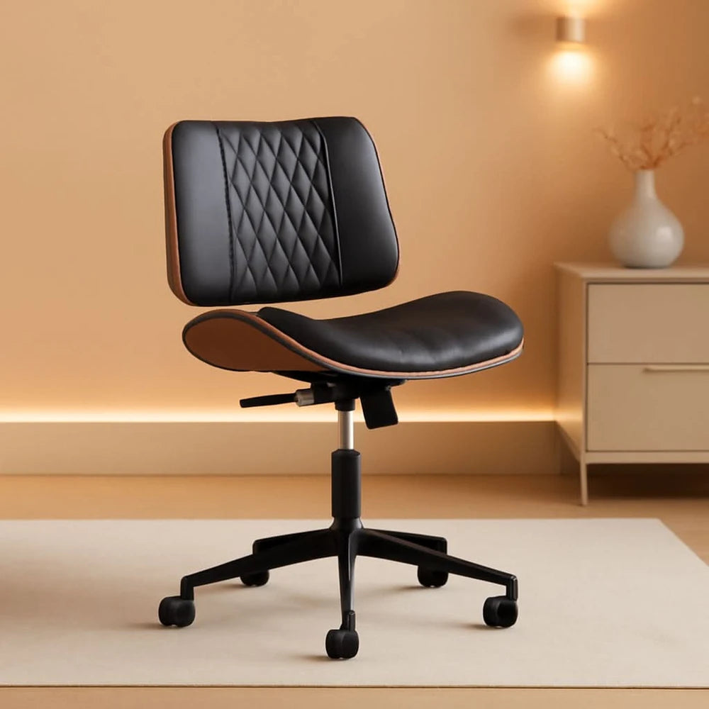 Office Chair Black 360 Swivel Ergonomic Desk Chair – Black, Mcm Style