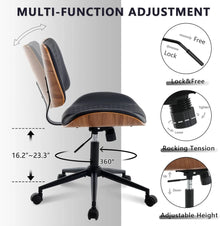 Office Chair Black 360 Swivel Ergonomic Desk Chair – alternate product view