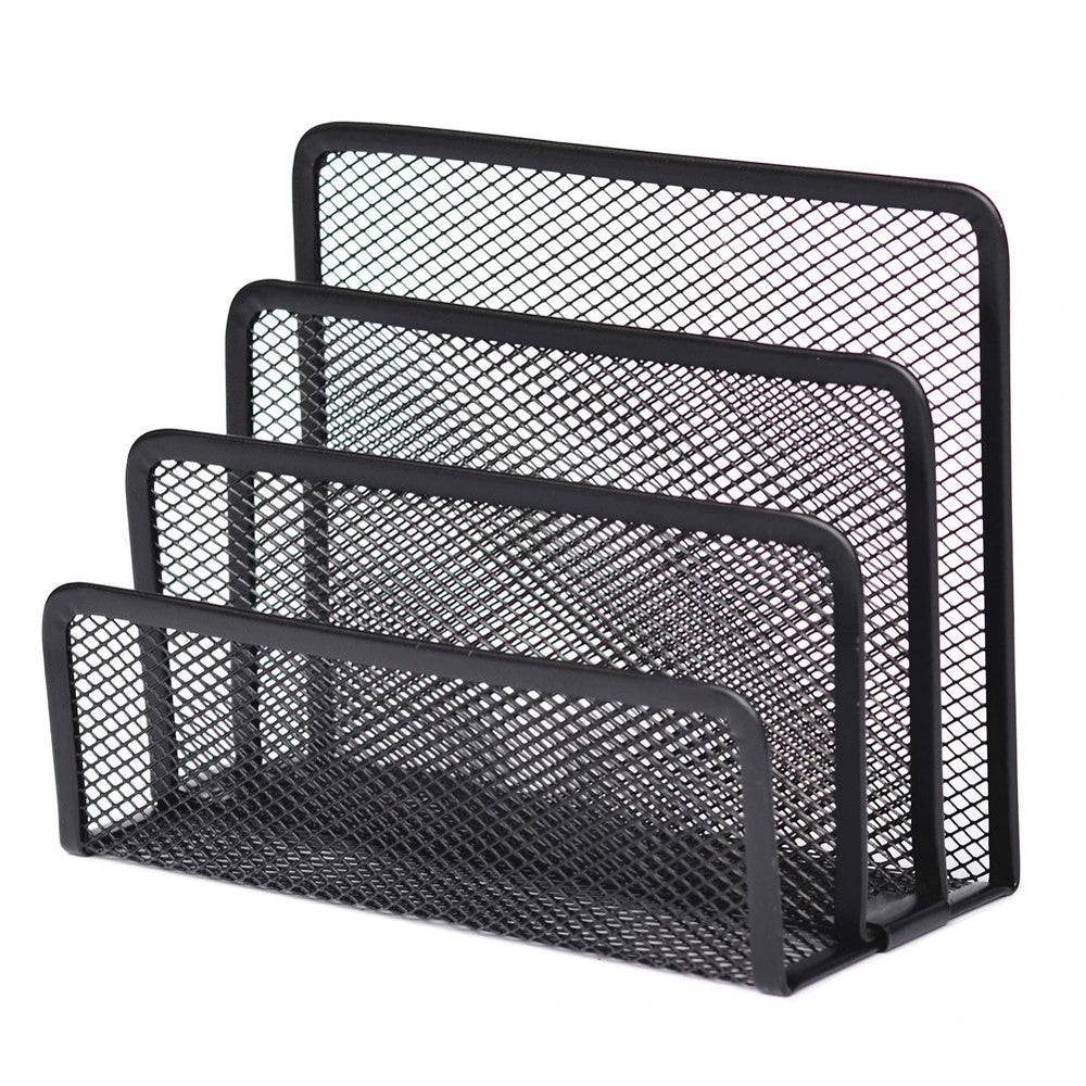 Metal Mesh Desk Organizer & Book Shelf for Office – alternate product view