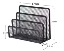 Metal Mesh Desk Organizer & Book Shelf for Office – alternate product view