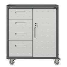 Metal Tool Storage Cabinet on Wheels – Garage & Office – alternate product view
