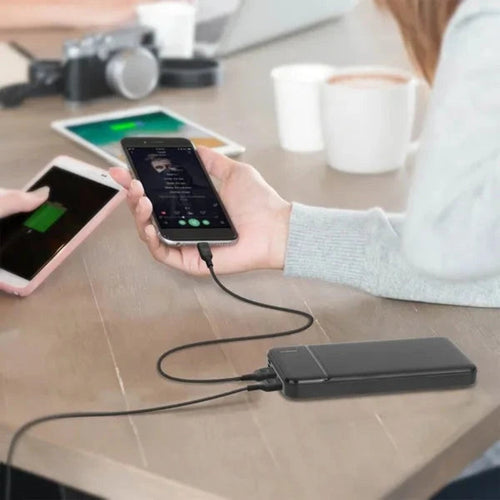 20,000mAh portable power bank with dual USB charging