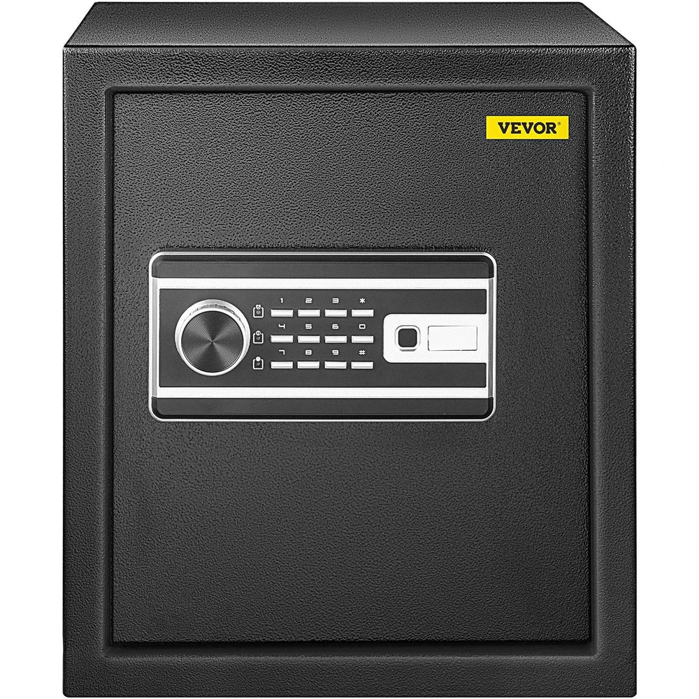Safe Box, 1.7 CU.FT Fingerprint Safe Box For Money W 2 Keys  Digital Keypad, Q235 Steel Safe Box For Storing Cash, Jewelry, Pistols, Documents, Watches In Home Office  Hotel