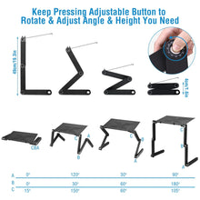 Foldable Laptop Bed Table – Portable Notebook Desk with Tray – alternate product view