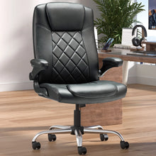 Leather Executive Office Chair with Armrest & Rocking Function – alternate product view