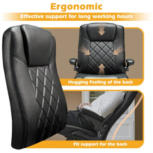 Leather Executive Office Chair with Armrest & Rocking Function – alternate product view