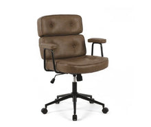 High-Back Ergonomic Office Chair with Lumbar Support – Brown