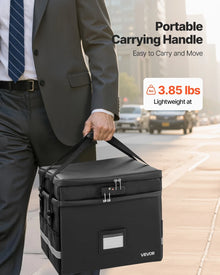 2-Layer Fireproof Document Box with Lock – Waterproof Safe – alternate product view