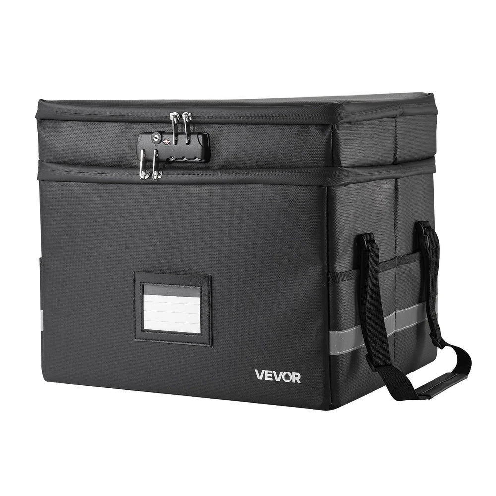 2-Layer Fireproof Document Box with Lock – Waterproof Safe – alternate product view