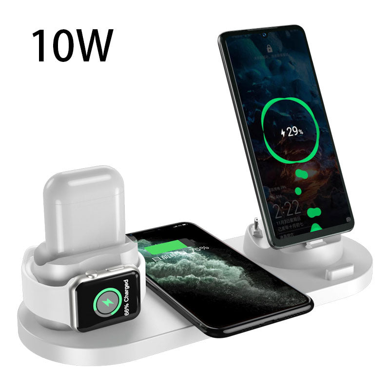 Wireless Charging Desk Station – Multi-Device Charger Pad – White, 15W