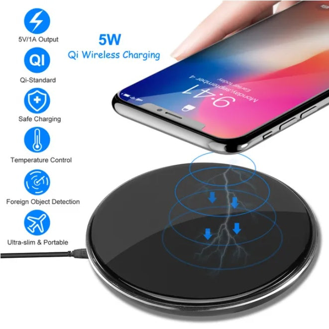 Qi Wireless Charging Pad – Ultra Slim 5W Fast Charger – alternate product view