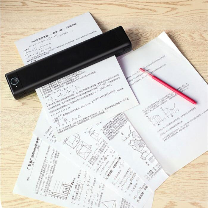 A4 Portable Wireless Printer for Home & Office – M08F black green, USB