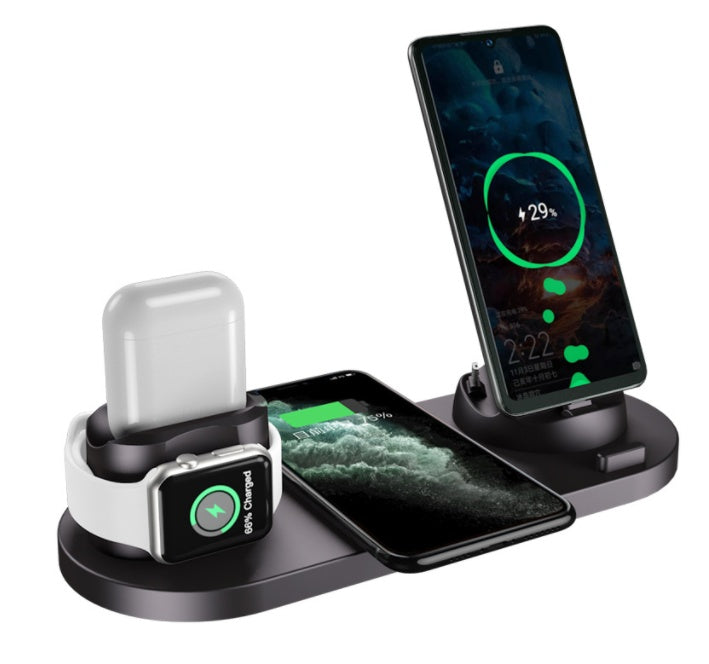 Wireless Charging Desk Station – Multi-Device Charger Pad – White, 10w