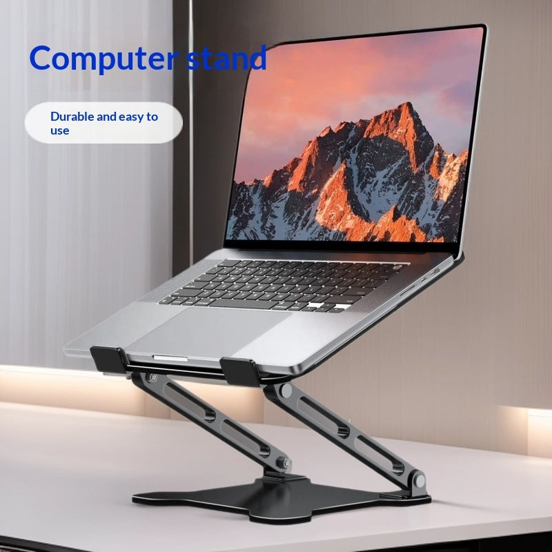 Adjustable Laptop Stand – Portable Foldable Desk Riser – D032 Gray